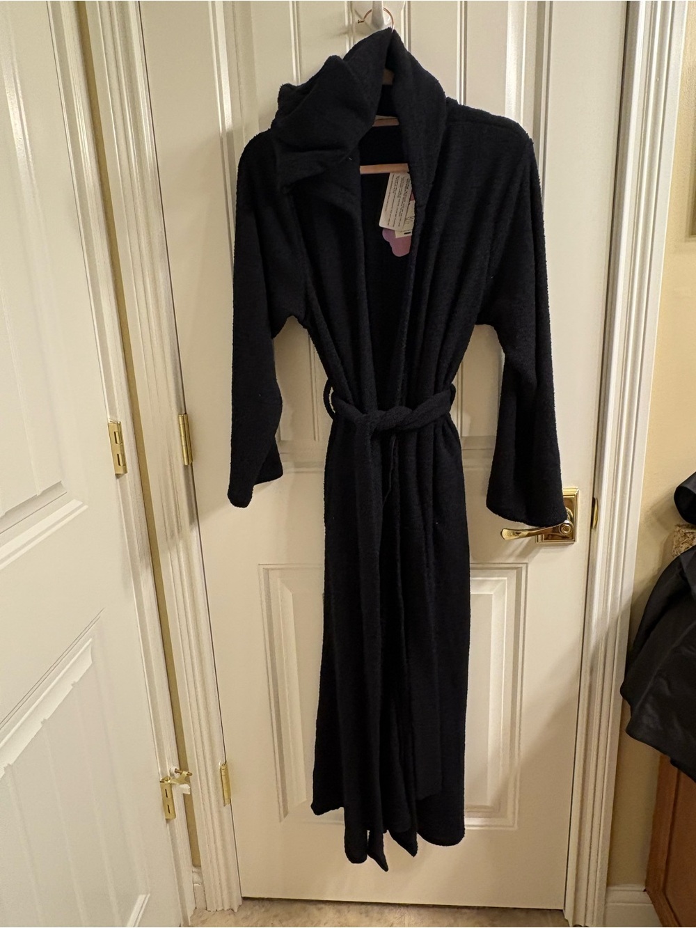 Yitty NWT New Pet Me Black Hooded Long Robe Size M Super Soft